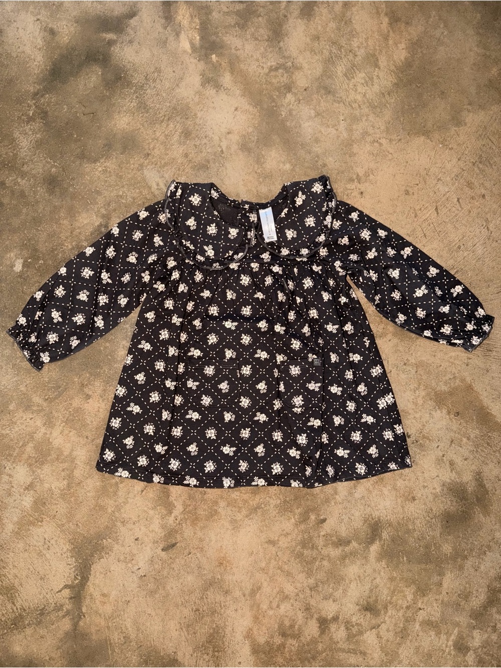 Modern Moments Floral Peter Pan Collar Dress 2T Long Sleeve